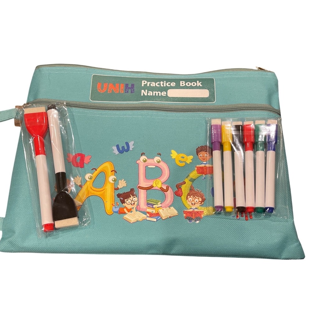 UNIH My Preschool Educational Game Learn to Write Practice Book‎ ABCs Dry Erase